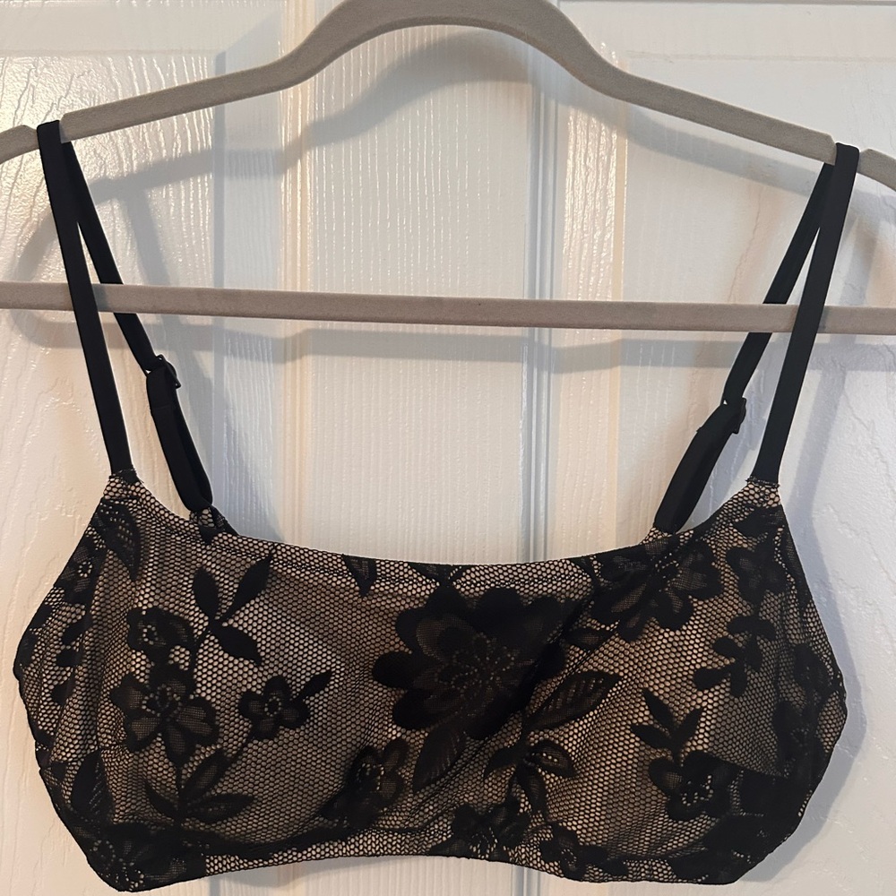 Aerie | The Dipper Lace Bikini Top, Large, NWT